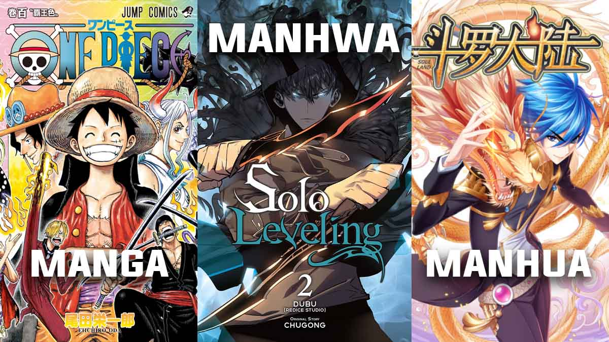 Sự khác biệt giữa truyện tranh manhwa - manga - manhua