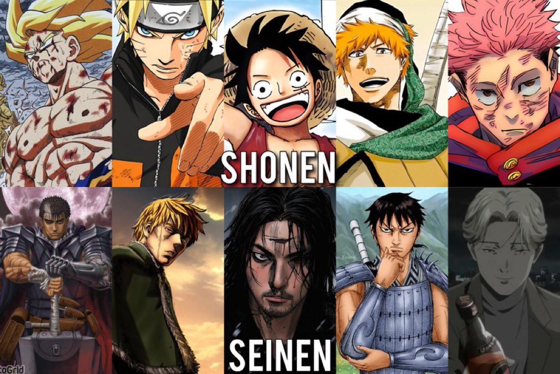 Seinen vs Shounen vs Shoujo vs Josei